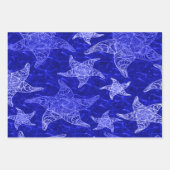 Blue Starfish Musterkollektion Geschenkpapier Set (Vorderseite 2)
