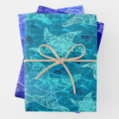 Blue Starfish Musterkollektion Geschenkpapier Set (Beispiel)