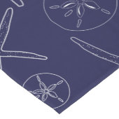 Blue Starfish & Sand Dollar Table Runner Kurzer Tischläufer (Ecke)