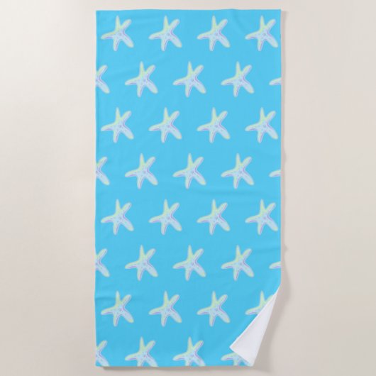 Blue Starfish Strandtuch (Vorderseite)
