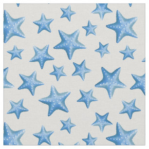 Blue Starfish Summer Beach Wasserküste Stoff