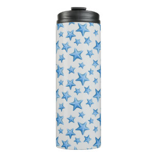 Blue Starfish Summer Beach Wasserküste Thermosbecher