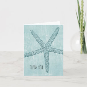 Blue Starfish Vielen Dank Dankeskarte