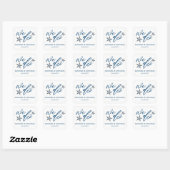 Blue Starfish We Do Blue Beach Wedding Stickers (Blatt)