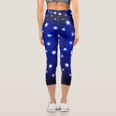 Blue Stargazer Capri Leggings (Rückseite)
