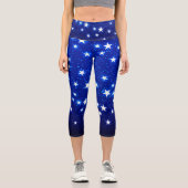 Blue Stargazer Capri Leggings (Vorderseite)