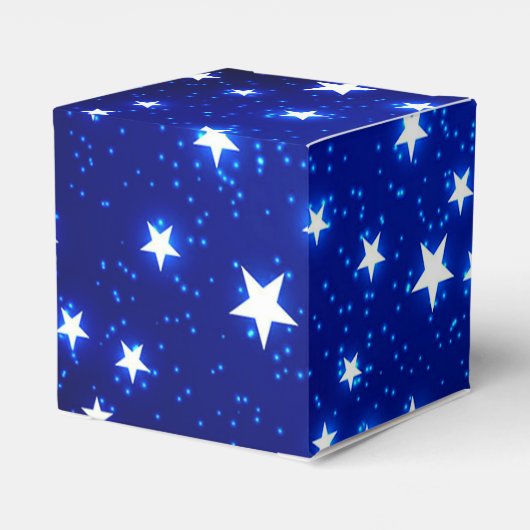 Blue Stargazer Cube Geschenkschachtel (Rückseite)