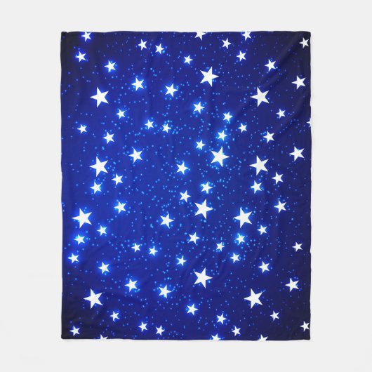 Blue Stargazer Fleecedecke (Vorderseite)