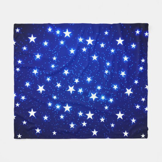 Blue Stargazer Fleecedecke (Vorderseite (Horizontal))