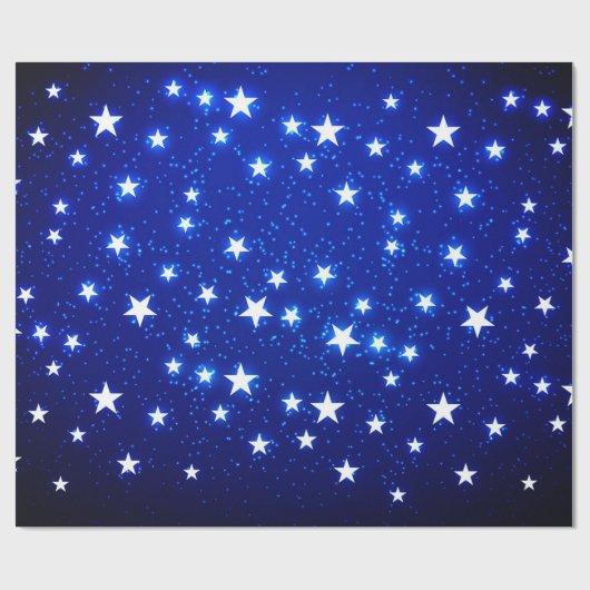 Blue Stargazer Geschenkpapier (Flach)