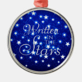 Blue Stargazer Ornament Aus Metall (Vorne)