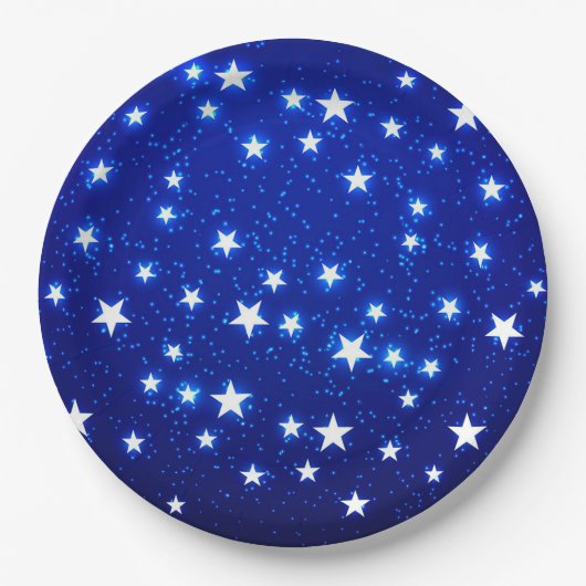 Blue Stargazer Pappteller (Vorderseite)