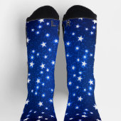 Blue Stargazer Socken (Oben)