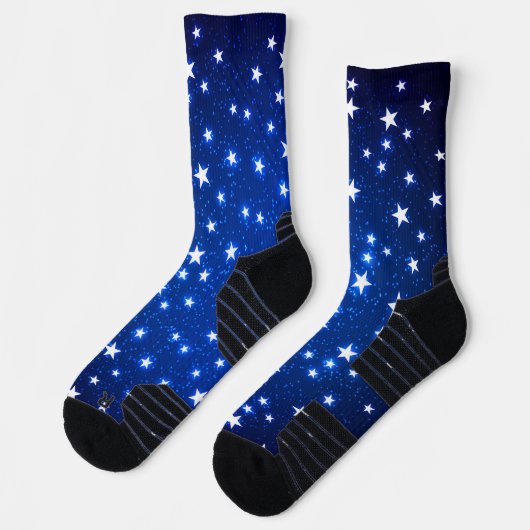 Blue Stargazer Socken (Links)