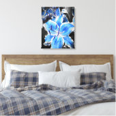 Blue Stargazer Wrapped Canvas Leinwanddruck (Insitu (Schlafzimmer))