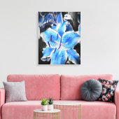 Blue Stargazer Wrapped Canvas Leinwanddruck (Insitu (Wohnzimmer))