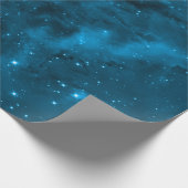Blue Starlight Galaxy Geschenkpapier (Ecke)