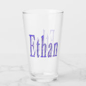 Blue Starry Ethan Name, Glas (Rückseite)