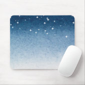 Blue Starry Gradient Mousepad (Mit Mouse)