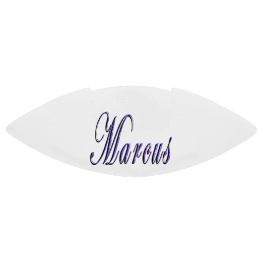 Blue Starry Marcus Name Logo, Football (Panel)