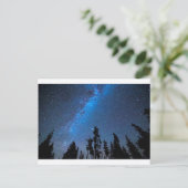 Blue Starry Night Postkarte (Stehend Vorderseite)