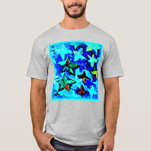Blue Starry Night Sky. Jetzt kaufen T-Shirt