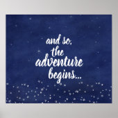 Blue Starry Night und so beginnt das Abenteuer Poster (Vorne)