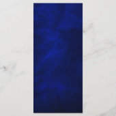 Blue Starry Night Wedding Program Rack Card Programm (Rückseite)