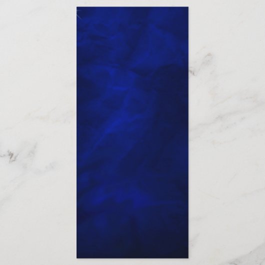 Blue Starry Night Wedding Program Rack Card Programm (Rückseite)