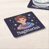 Blue Starry Sagittarius Untersetzer Set (angewinkelt)