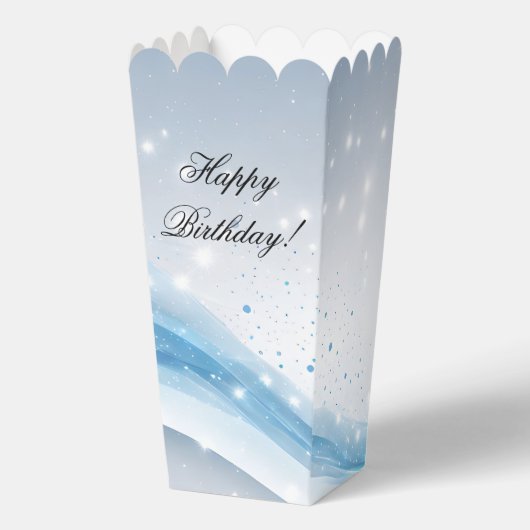 Blue Starry Sky Popcorn Box, Party Favor Box Geschenkschachtel (Vorderseite)