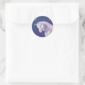 Blue Starry Unicorn Aufkleber (Tasche)