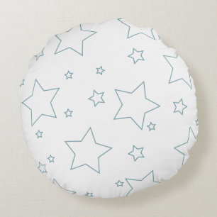 Blue Stars 4. Juli Runde Pillow Rundes Kissen