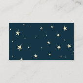 Blue Stars Baby Duschdusche Windeln Raffel Begleitkarte (Rückseite)