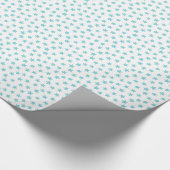 Blue Stars Baby Dusche Geschenkpapier (Ecke)
