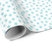 Blue Stars Baby Dusche Geschenkpapier (Rolleneckpunkt)