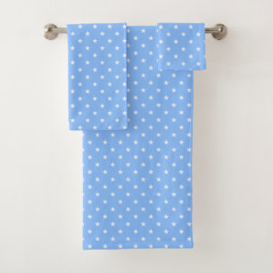 Blue Stars Bath Handtuch Set
