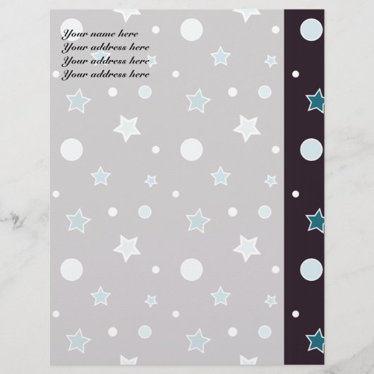 Blue Stars Briefbogen (Vorderseite)