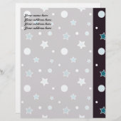 Blue Stars Briefbogen (Vorne/Hinten)