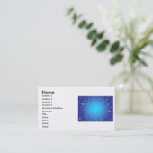 Blue Stars Business Card Visitenkarte (Stehend Vorderseite)