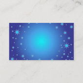 Blue Stars Business Card Visitenkarte (Rückseite)