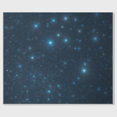 Blue Stars Geschenkpapier (Flach)
