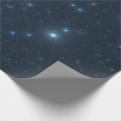 Blue Stars Geschenkpapier (Ecke)