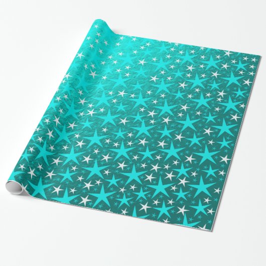 blue stars geschenkpapier (Ungerollt)