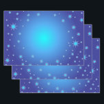 Blue Stars Geschenkpapier Set<br><div class="desc">Set von drei 19" x 29" halbglänzenden Blatt Papier mit einem Bild von leuchtend blauen Sternen auf leuchtend blau. Siehe Entsprechendes Etikett und sternförmige Aufkleber. Die gesamte Hanukkah Wrapping Paper Kollektion finden Sie unter der Rubrik ZUHAUSE im Bereich HOLIDAYS.</div>