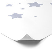 Blue Stars Kinderzimmer Poster (Ecke)