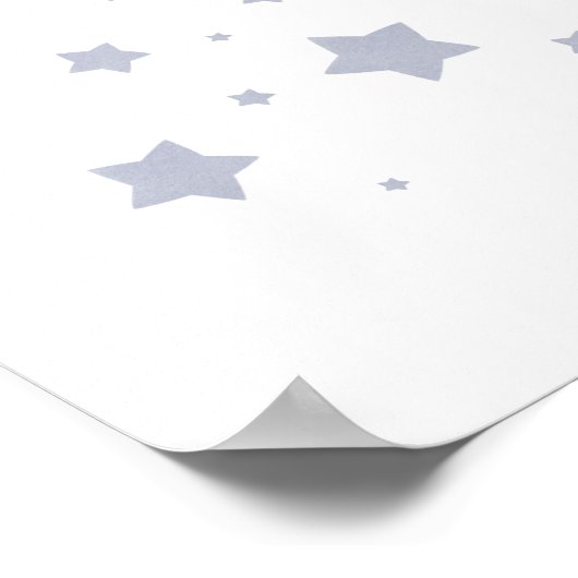 Blue Stars Kinderzimmer Poster (Ecke)