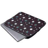 Blue Stars Laptopschutzhülle (Vorne Knopf)