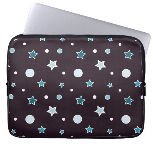 Blue Stars Laptopschutzhülle (Vorderseite)