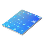 Blue Stars Notizblock (Rotiert)